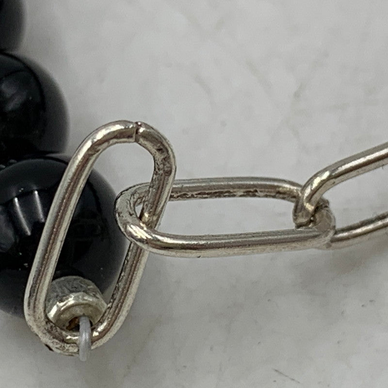 【中古品】【メンズ/レディース】 HIDAKA ヒダカ HDK-BR13 ORBIT WATCH BRACELET - ONYX オービット ウォッチ ブレスレット オニキス アクセサリー 192-260704-kh-02-izu サイズ：OS カラー：シルバー×ブラック 万代Net店