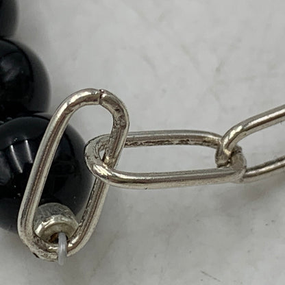 【中古品】【メンズ/レディース】 HIDAKA ヒダカ HDK-BR13 ORBIT WATCH BRACELET - ONYX オービット ウォッチ ブレスレット オニキス アクセサリー 192-260704-kh-02-izu サイズ：OS カラー：シルバー×ブラック 万代Net店