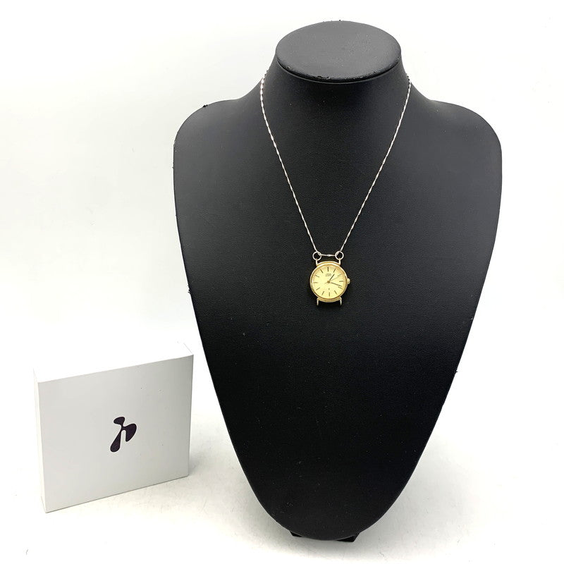 【中古品】【メンズ/レディース】 HIDAKA ヒダカ HDK-NE09 TINY WATCH NECKLACE ウォッチ ネックレス アクセサリー 192-260704-kh-03-izu サイズ：OS カラー：シルバー×ゴールド 万代Net店