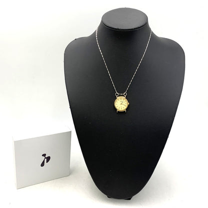 【中古品】【メンズ/レディース】 HIDAKA ヒダカ HDK-NE09 TINY WATCH NECKLACE ウォッチ ネックレス アクセサリー 192-260704-kh-03-izu サイズ：OS カラー：シルバー×ゴールド 万代Net店
