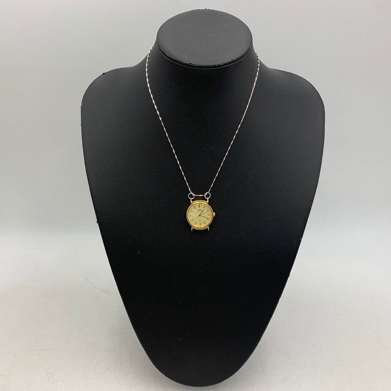 【中古品】【メンズ/レディース】 HIDAKA ヒダカ HDK-NE09 TINY WATCH NECKLACE ウォッチ ネックレス アクセサリー 192-260704-kh-03-izu サイズ：OS カラー：シルバー×ゴールド 万代Net店