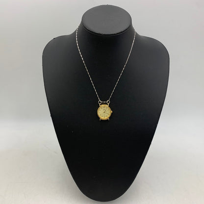 【中古品】【メンズ/レディース】 HIDAKA ヒダカ HDK-NE09 TINY WATCH NECKLACE ウォッチ ネックレス アクセサリー 192-260704-kh-03-izu サイズ：OS カラー：シルバー×ゴールド 万代Net店