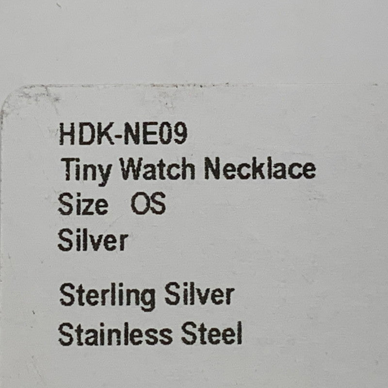 【中古品】【メンズ/レディース】 HIDAKA ヒダカ HDK-NE09 TINY WATCH NECKLACE ウォッチ ネックレス アクセサリー 192-260704-kh-03-izu サイズ：OS カラー：シルバー×ゴールド 万代Net店