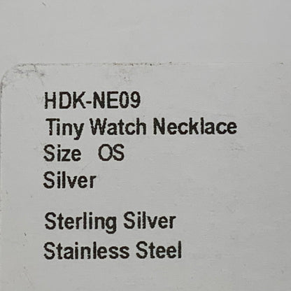【中古品】【メンズ/レディース】 HIDAKA ヒダカ HDK-NE09 TINY WATCH NECKLACE ウォッチ ネックレス アクセサリー 192-260704-kh-03-izu サイズ：OS カラー：シルバー×ゴールド 万代Net店