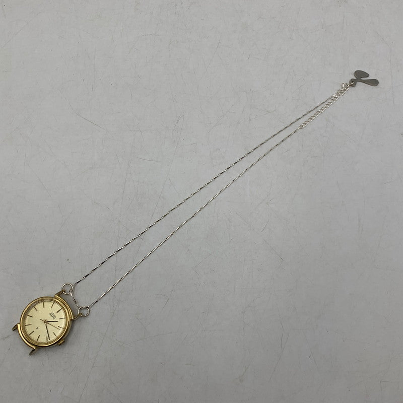 【中古品】【メンズ/レディース】 HIDAKA ヒダカ HDK-NE09 TINY WATCH NECKLACE ウォッチ ネックレス アクセサリー 192-260704-kh-03-izu サイズ：OS カラー：シルバー×ゴールド 万代Net店