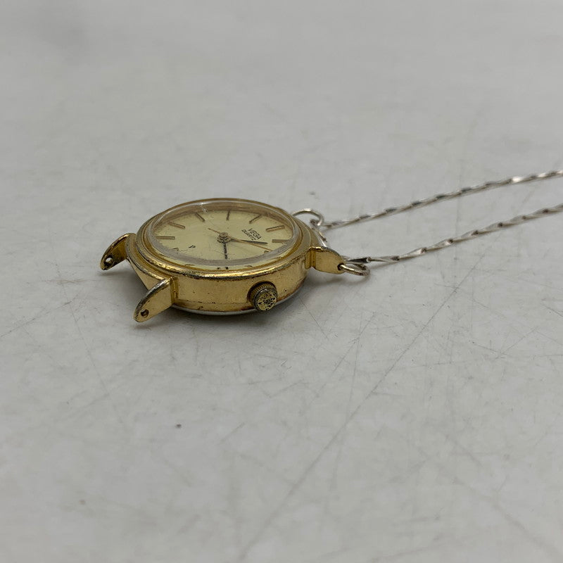 【中古品】【メンズ/レディース】 HIDAKA ヒダカ HDK-NE09 TINY WATCH NECKLACE ウォッチ ネックレス アクセサリー 192-260704-kh-03-izu サイズ：OS カラー：シルバー×ゴールド 万代Net店