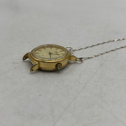 【中古品】【メンズ/レディース】 HIDAKA ヒダカ HDK-NE09 TINY WATCH NECKLACE ウォッチ ネックレス アクセサリー 192-260704-kh-03-izu サイズ：OS カラー：シルバー×ゴールド 万代Net店