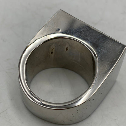 【中古品】【メンズ/レディース】 THE OBJECT ザ オブジェクト TO-ROM-25024 HUGE PEDESTAL RING ヒュージ ぺデスタル リング アクセサリー 192-260704-kh-06-izu サイズ：M カラー：シルバー 万代Net店