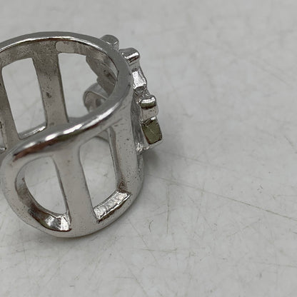 【中古品】【メンズ/レディース】 THE OBJECT ザ オブジェクト NEON SIGN TOHUKU RING ネオン サイン リング アクセサリー 192-260704-kh-05-izu サイズ：M カラー：シルバー 万代Net店