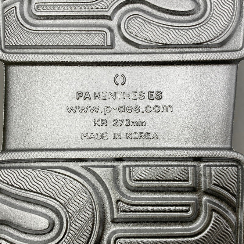 【中古美品】【メンズ】 PAES ペイズ SLIDE スライド 03 シューズ 靴 164-260703-ya-04-izu サイズ：KR27cm カラー：シルバー 万代Net店