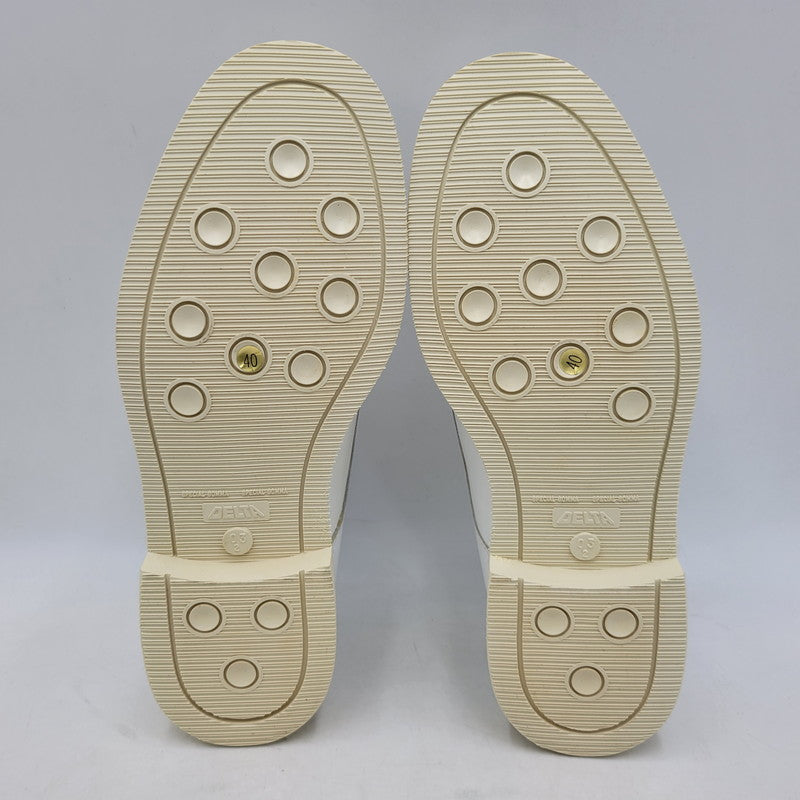 【中古品】【メンズ】 MARINA MILITARE マリーナミリターレ OFFICER SHOES MOD.2001 オフィサーシューズ 靴 164-260708-as-13-izu サイズ：40 カラー：ホワイト 万代Net店