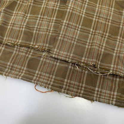 【中古品】【メンズ】 ANCELLM アンセルム ANC-SH80 AGING RAYON CHECK SHIRT エイジング レーヨン チェック シャツ トップス 140-260703-kh-09-izu サイズ：1 カラー：オリーブ系 万代Net店