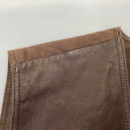 【中古品】【メンズ】 ST.JOHN'S BAY セントジョンズベイ 4-POCKET LEATHER VEST 4ポケット レザー ベスト トップス 146-260703-kh-10-izu サイズ：L カラー：ブラウン 万代Net店