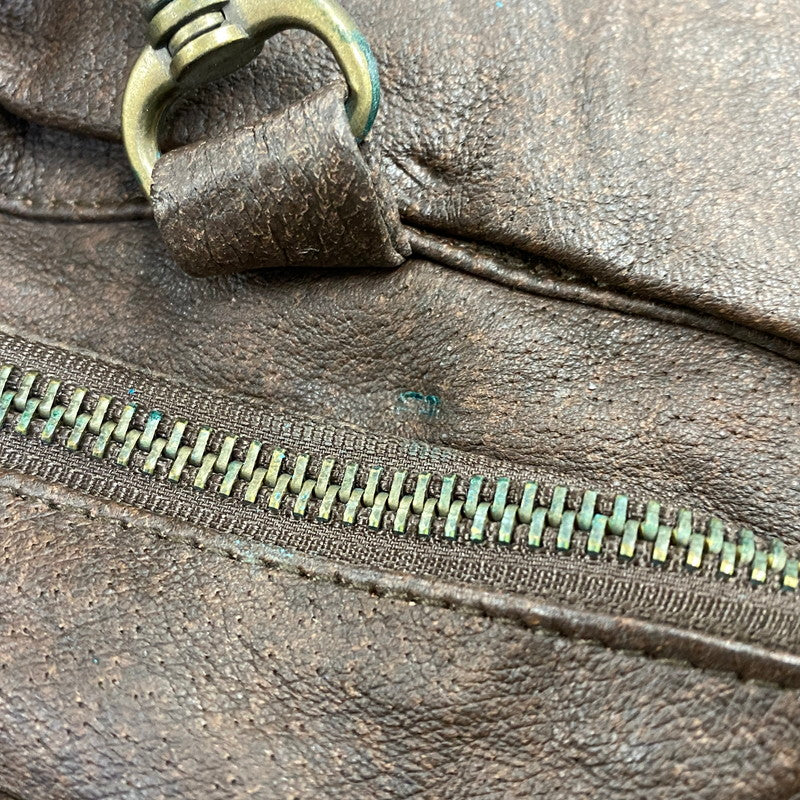 【中古品】【メンズ】 ST.JOHN'S BAY セントジョンズベイ 4-POCKET LEATHER VEST 4ポケット レザー ベスト トップス 146-260703-kh-10-izu サイズ：L カラー：ブラウン 万代Net店