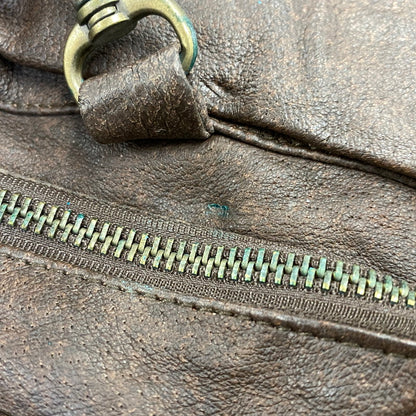 【中古品】【メンズ】 ST.JOHN'S BAY セントジョンズベイ 4-POCKET LEATHER VEST 4ポケット レザー ベスト トップス 146-260703-kh-10-izu サイズ：L カラー：ブラウン 万代Net店