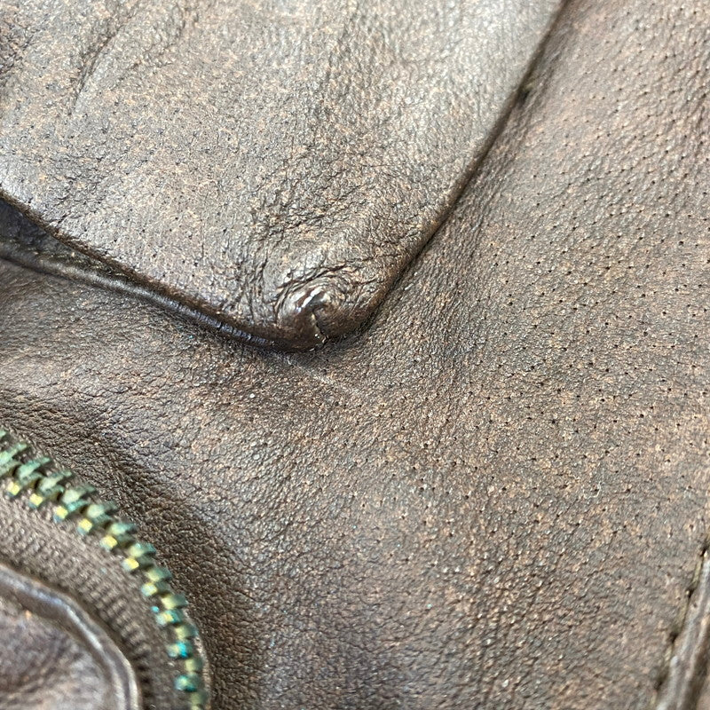 【中古品】【メンズ】 ST.JOHN'S BAY セントジョンズベイ 4-POCKET LEATHER VEST 4ポケット レザー ベスト トップス 146-260703-kh-10-izu サイズ：L カラー：ブラウン 万代Net店