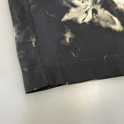 【中古品】【メンズ】 JUHA ユハ 10230704-1 FLORAL SS SHIRT フローラル ショートスリーブ シャツ トップス 140-260703-kh-07-izu サイズ：3 カラー：ブラック×ホワイト系 万代Net店