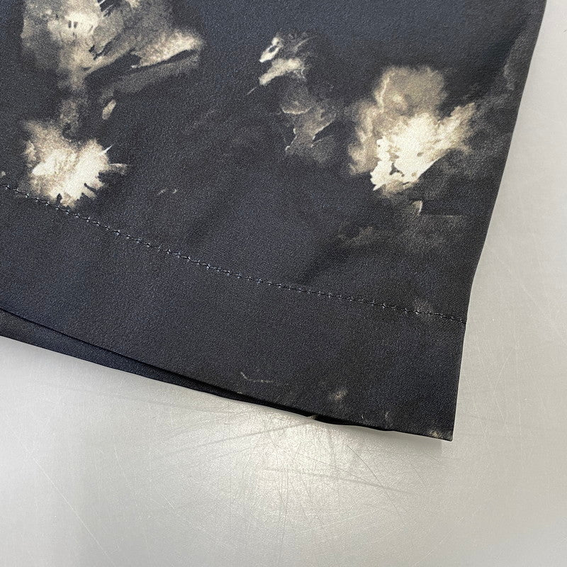 【中古品】【メンズ】 JUHA ユハ 10230704-1 FLORAL SS SHIRT フローラル ショートスリーブ シャツ トップス 140-260703-kh-07-izu サイズ：3 カラー：ブラック×ホワイト系 万代Net店