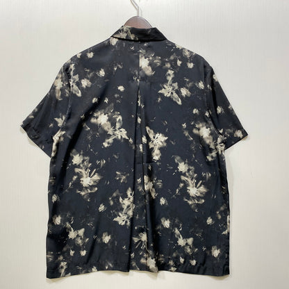 【中古品】【メンズ】 JUHA ユハ 10230704-1 FLORAL SS SHIRT フローラル ショートスリーブ シャツ トップス 140-260703-kh-07-izu サイズ：3 カラー：ブラック×ホワイト系 万代Net店