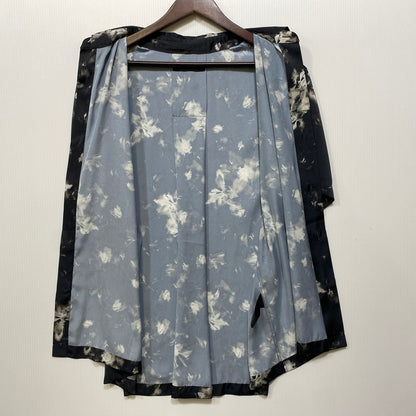 【中古品】【メンズ】 JUHA ユハ 10230704-1 FLORAL SS SHIRT フローラル ショートスリーブ シャツ トップス 140-260703-kh-07-izu サイズ：3 カラー：ブラック×ホワイト系 万代Net店