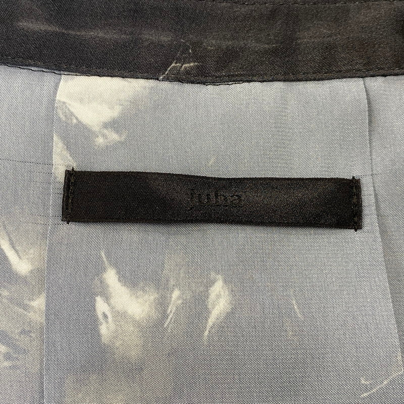 【中古品】【メンズ】 JUHA ユハ 10230704-1 FLORAL SS SHIRT フローラル ショートスリーブ シャツ トップス 140-260703-kh-07-izu サイズ：3 カラー：ブラック×ホワイト系 万代Net店