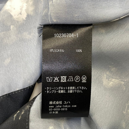 【中古品】【メンズ】 JUHA ユハ 10230704-1 FLORAL SS SHIRT フローラル ショートスリーブ シャツ トップス 140-260703-kh-07-izu サイズ：3 カラー：ブラック×ホワイト系 万代Net店
