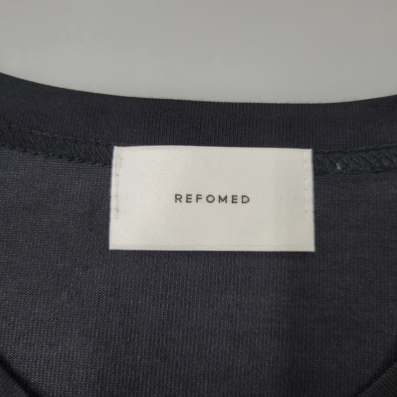 【中古美品】【メンズ】 REFOMED リフォメッド RECU-YN01 WOOL BASE ウール Tシャツ トップス 140-260706-kh-15-izu サイズ：180 カラー：ブラック 万代Net店