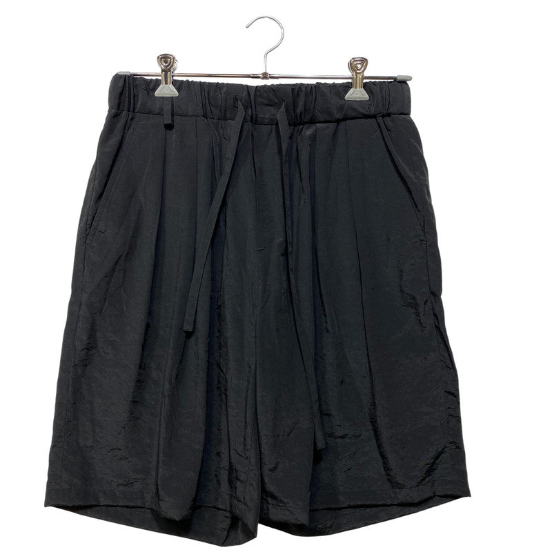 【中古品】【メンズ】 BLANC YM ブランワイエム BL-26SS-SSCHP SALT SHRINK CUPRO HARF PANTS キュプラ ハーフ パンツ ボトムス 151-260703-kh-04-izu サイズ：S カラー：ブラック 万代Net店