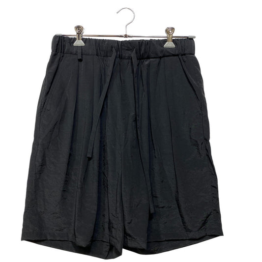 【中古品】【メンズ】 BLANC YM ブランワイエム BL-26SS-SSCHP SALT SHRINK CUPRO HARF PANTS キュプラ ハーフ パンツ ボトムス 151-260703-kh-04-izu サイズ：S カラー：ブラック 万代Net店
