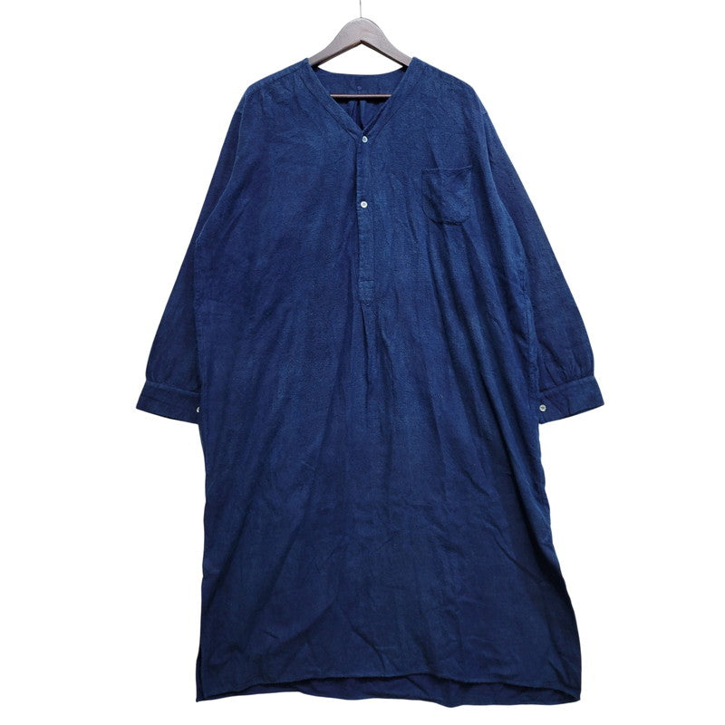【中古品】【メンズ】 EURO VINTAGE ユーロヴィンテージ GRANDPA SHIRT 後染め グランパ シャツ トップス 146-260706-kh-14-izu サイズ：46 カラー：インディゴ 万代Net店