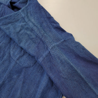 【中古品】【メンズ】 EURO VINTAGE ユーロヴィンテージ GRANDPA SHIRT 後染め グランパ シャツ トップス 146-260706-kh-14-izu サイズ：46 カラー：インディゴ 万代Net店