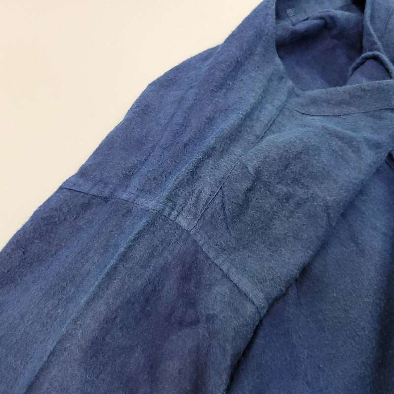 【中古品】【メンズ】 EURO VINTAGE ユーロヴィンテージ GRANDPA SHIRT 後染め グランパ シャツ トップス 146-260706-kh-14-izu サイズ：46 カラー：インディゴ 万代Net店