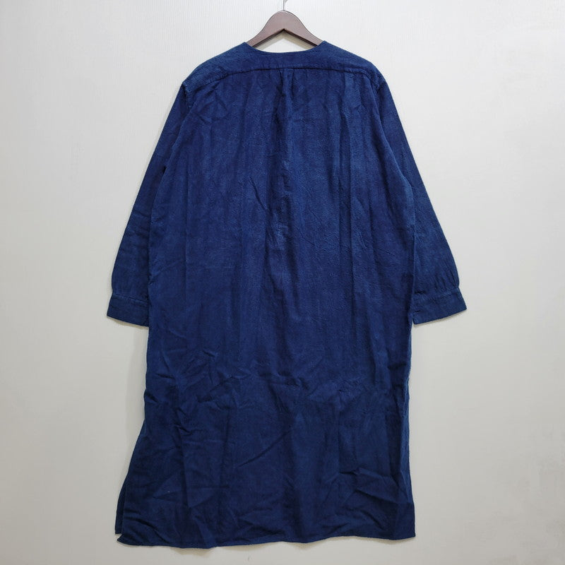 【中古品】【メンズ】 EURO VINTAGE ユーロヴィンテージ GRANDPA SHIRT 後染め グランパ シャツ トップス 146-260706-kh-14-izu サイズ：46 カラー：インディゴ 万代Net店