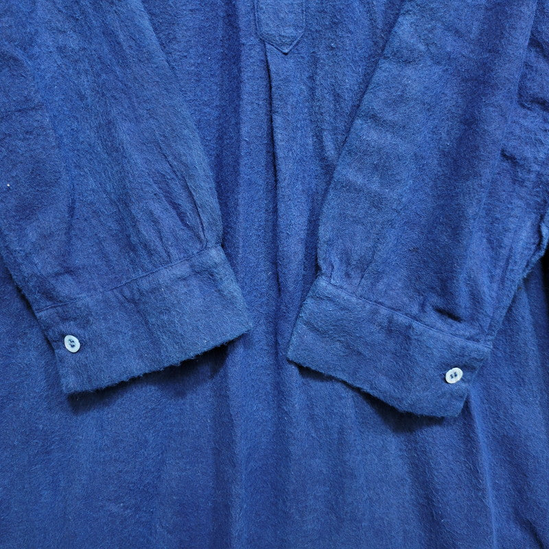 【中古品】【メンズ】 EURO VINTAGE ユーロヴィンテージ GRANDPA SHIRT 後染め グランパ シャツ トップス 146-260706-kh-14-izu サイズ：46 カラー：インディゴ 万代Net店