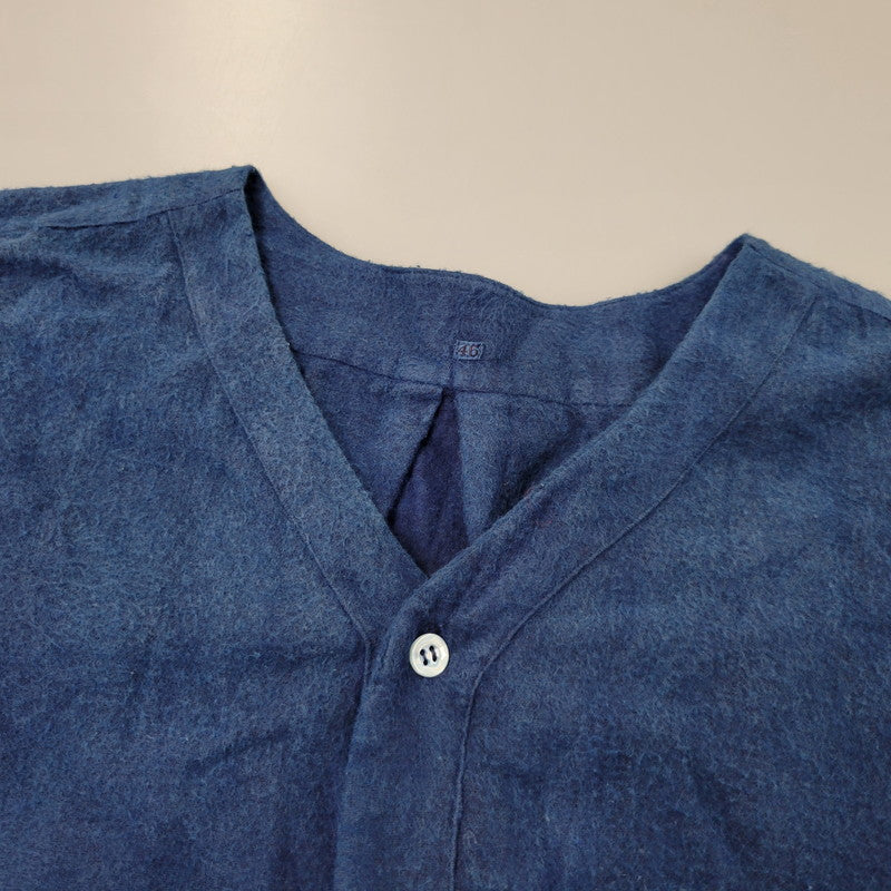 【中古品】【メンズ】 EURO VINTAGE ユーロヴィンテージ GRANDPA SHIRT 後染め グランパ シャツ トップス 146-260706-kh-14-izu サイズ：46 カラー：インディゴ 万代Net店