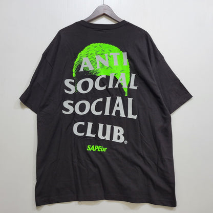 【中古品】【メンズ】 SAPEUR サプール × ANTI SOCIAL SOCIAL CLUB アンチソーシャルソーシャルクラブ BACK PRINT S/S TEE A0022-310 バックプリント 半袖 Tシャツ 142-260707-as-06-izu サイズ：XXL カラー：ブラック 万代Net店