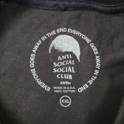 【中古品】【メンズ】 SAPEUR サプール × ANTI SOCIAL SOCIAL CLUB アンチソーシャルソーシャルクラブ BACK PRINT S/S TEE A0022-310 バックプリント 半袖 Tシャツ 142-260707-as-06-izu サイズ：XXL カラー：ブラック 万代Net店
