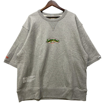 【中古美品】【メンズ】 SAPEUR サプール A0022-179 SHARKMOUTH SS SWEAT シャークマウス ショートスリーブ スウェット トップス 142-260704-kh-10-izu サイズ：XXL カラー：グレー 万代Net店