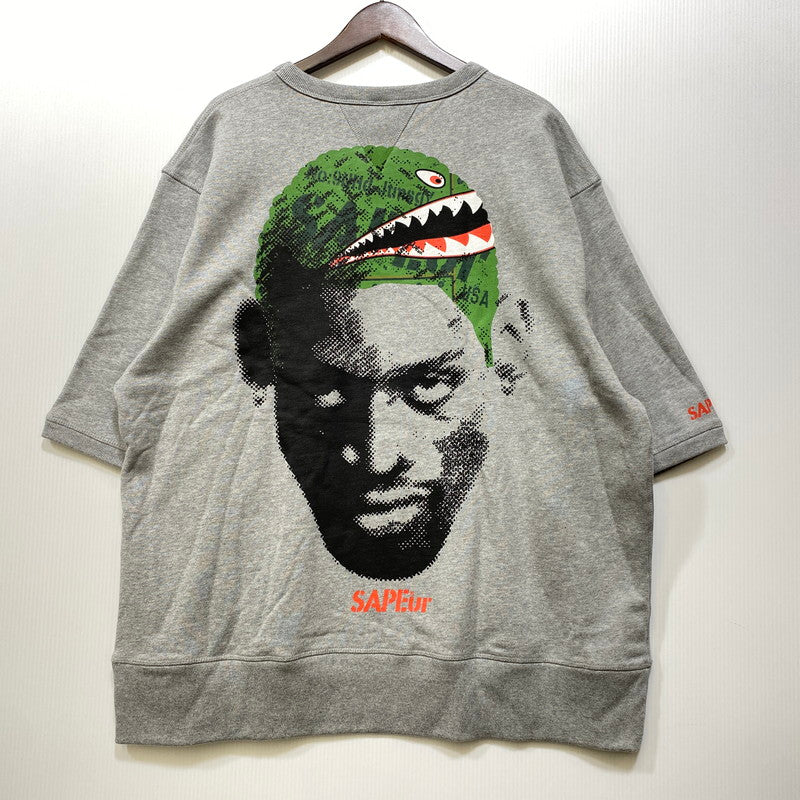 【中古美品】【メンズ】 SAPEUR サプール A0022-179 SHARKMOUTH SS SWEAT シャークマウス ショートスリーブ スウェット トップス 142-260704-kh-10-izu サイズ：XXL カラー：グレー 万代Net店