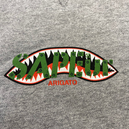 【中古美品】【メンズ】 SAPEUR サプール A0022-179 SHARKMOUTH SS SWEAT シャークマウス ショートスリーブ スウェット トップス 142-260704-kh-10-izu サイズ：XXL カラー：グレー 万代Net店