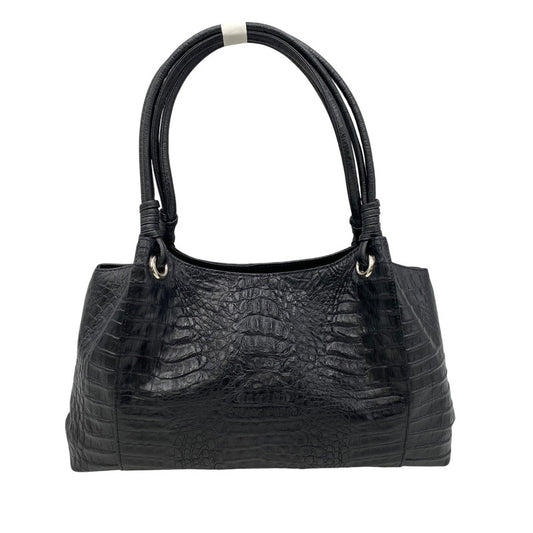 【中古品】【レディース】 UNKNOWN CAIMAN GENUINE HAND BAG ハンド バッグ カバン 188-260704-kh-07-izu カラー：ブラック 万代Net店