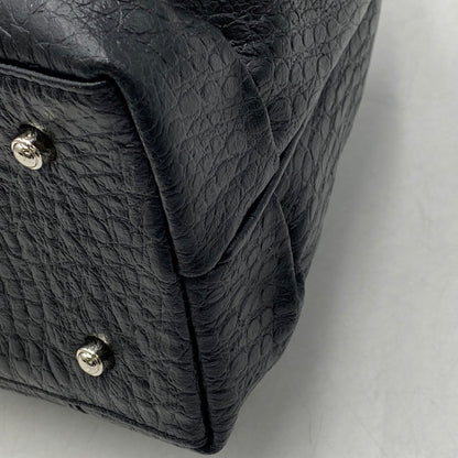 【中古品】【レディース】 UNKNOWN CAIMAN GENUINE HAND BAG ハンド バッグ カバン 188-260704-kh-07-izu カラー：ブラック 万代Net店
