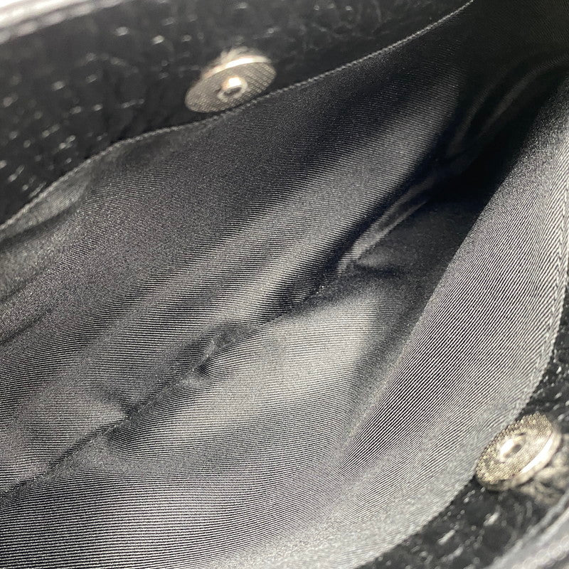 【中古品】【レディース】 UNKNOWN CAIMAN GENUINE HAND BAG ハンド バッグ カバン 188-260704-kh-07-izu カラー：ブラック 万代Net店