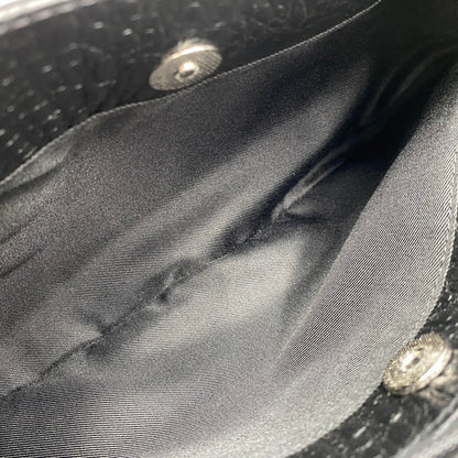 【中古品】【レディース】 UNKNOWN CAIMAN GENUINE HAND BAG ハンド バッグ カバン 188-260704-kh-07-izu カラー：ブラック 万代Net店