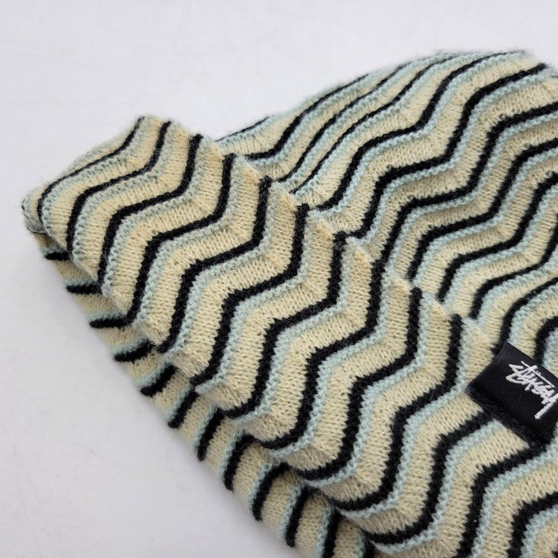 【中古品】【メンズ/レディース】 STUSSY ステューシー CRINKLE STITCH SKULLCAP 1321195 クリンクル ステッチ スカルキャップ ニットキャップ ニット帽 ビーニー 帽子 185-260708-as-11-izu サイズ：OSFA（57cm） カラー：マルチカラー 万代Net店