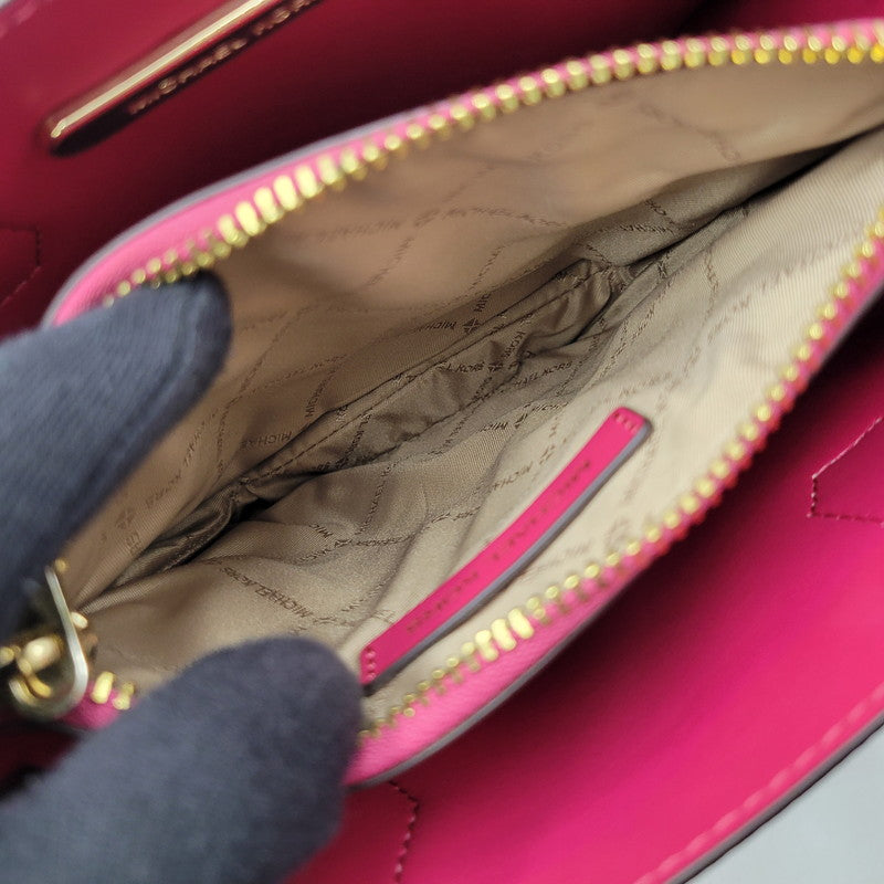 【中古品】【レディース】 Michael Kors マイケルコース MERCER 35S1GM9M2B マーサー ミディアム メッセンジャー バッグ カバン 鞄 188-260708-as-19-izu カラー：ブラウン×ピンク系 万代Net店