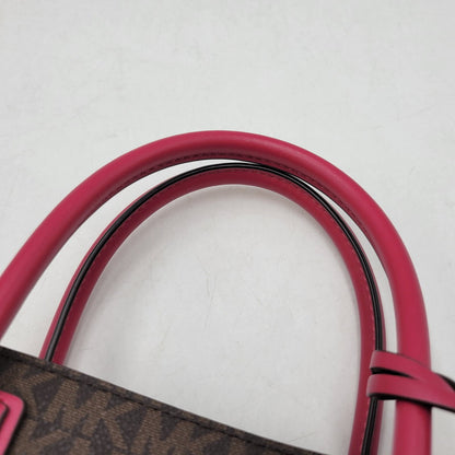 【中古品】【レディース】 Michael Kors マイケルコース MERCER 35S1GM9M2B マーサー ミディアム メッセンジャー バッグ カバン 鞄 188-260708-as-19-izu カラー：ブラウン×ピンク系 万代Net店