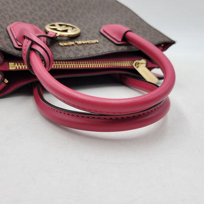 【中古品】【レディース】 Michael Kors マイケルコース MERCER 35S1GM9M2B マーサー ミディアム メッセンジャー バッグ カバン 鞄 188-260708-as-19-izu カラー：ブラウン×ピンク系 万代Net店
