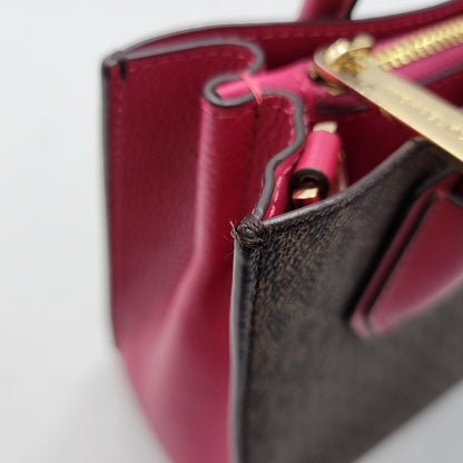 【中古品】【レディース】 Michael Kors マイケルコース MERCER 35S1GM9M2B マーサー ミディアム メッセンジャー バッグ カバン 鞄 188-260708-as-19-izu カラー：ブラウン×ピンク系 万代Net店