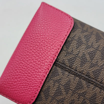 【中古品】【レディース】 Michael Kors マイケルコース MERCER 35S1GM9M2B マーサー ミディアム メッセンジャー バッグ カバン 鞄 188-260708-as-19-izu カラー：ブラウン×ピンク系 万代Net店